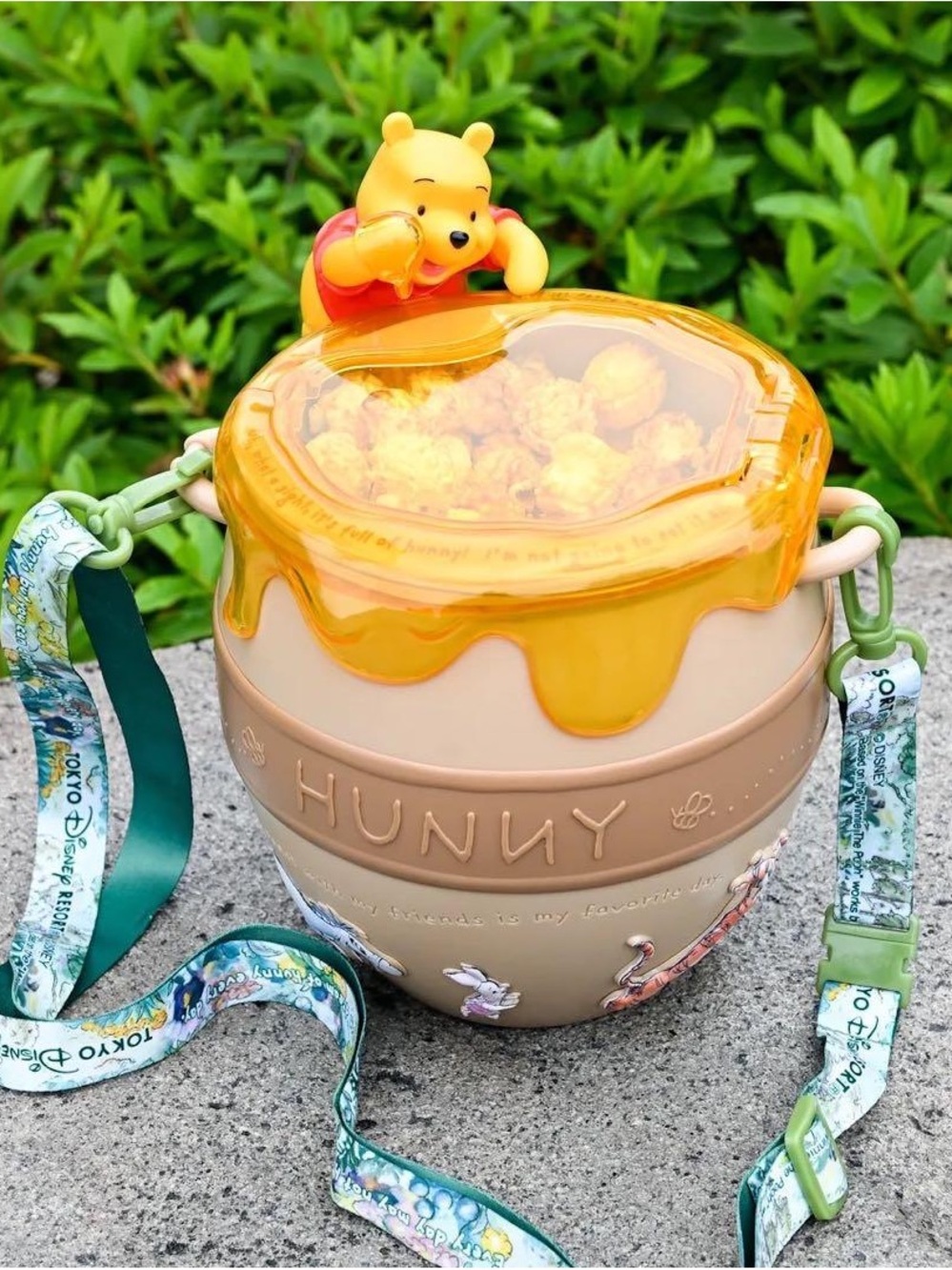 Disney Winnie the Pooh Hunny Pot Snack Bucket - Yellow, Tan, Green